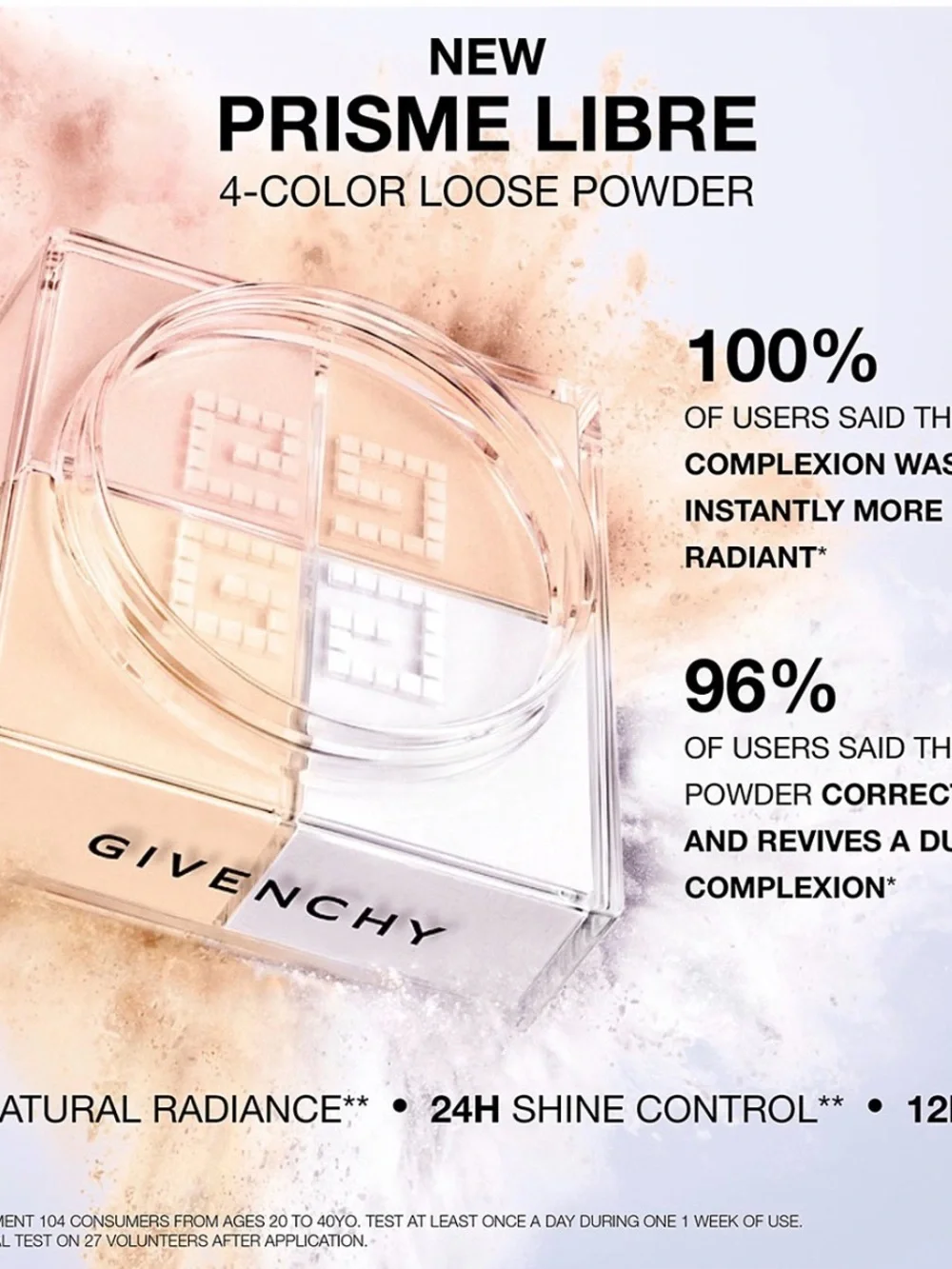 GIVENCHY PRISME LIBRE FACE MATTIFYING LOOSE POWDER #2 SATIN BLANC FULL SIZE NEW